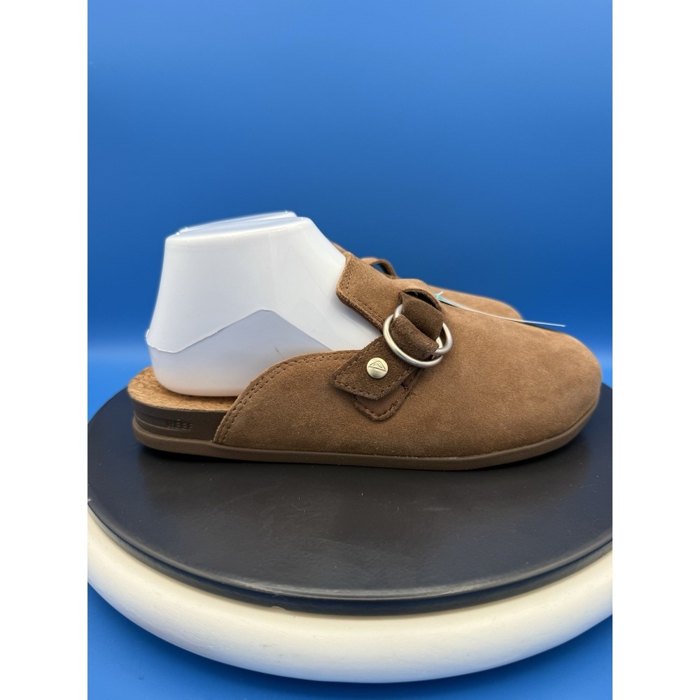 Reef Vista Serenity Womens Size 8 Chocolate Suede Slip On Clogs Mule CJ8896 NEW - Picture 6 of 11